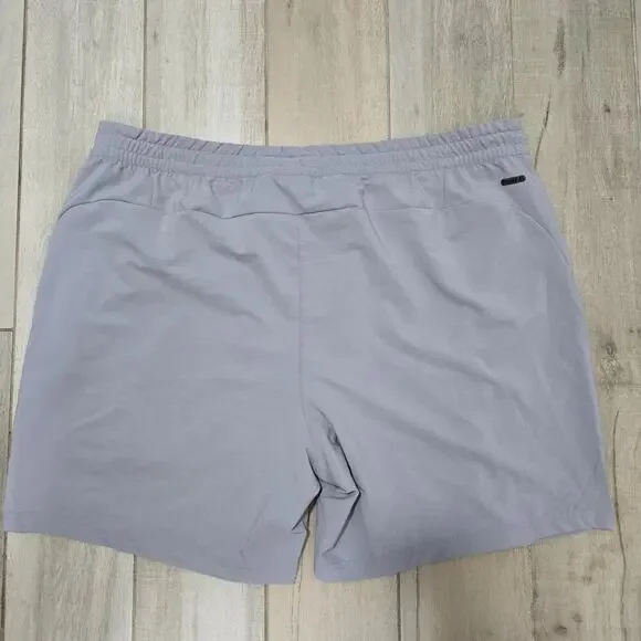 NEW Spyder Active Mens XXL Gray Performance Shorts Elastic Waistband Zipper - Picture 9 of 9